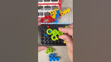 Match the color of the piece to the pegs in IQ Twist. #puzzles #puzzlesolving