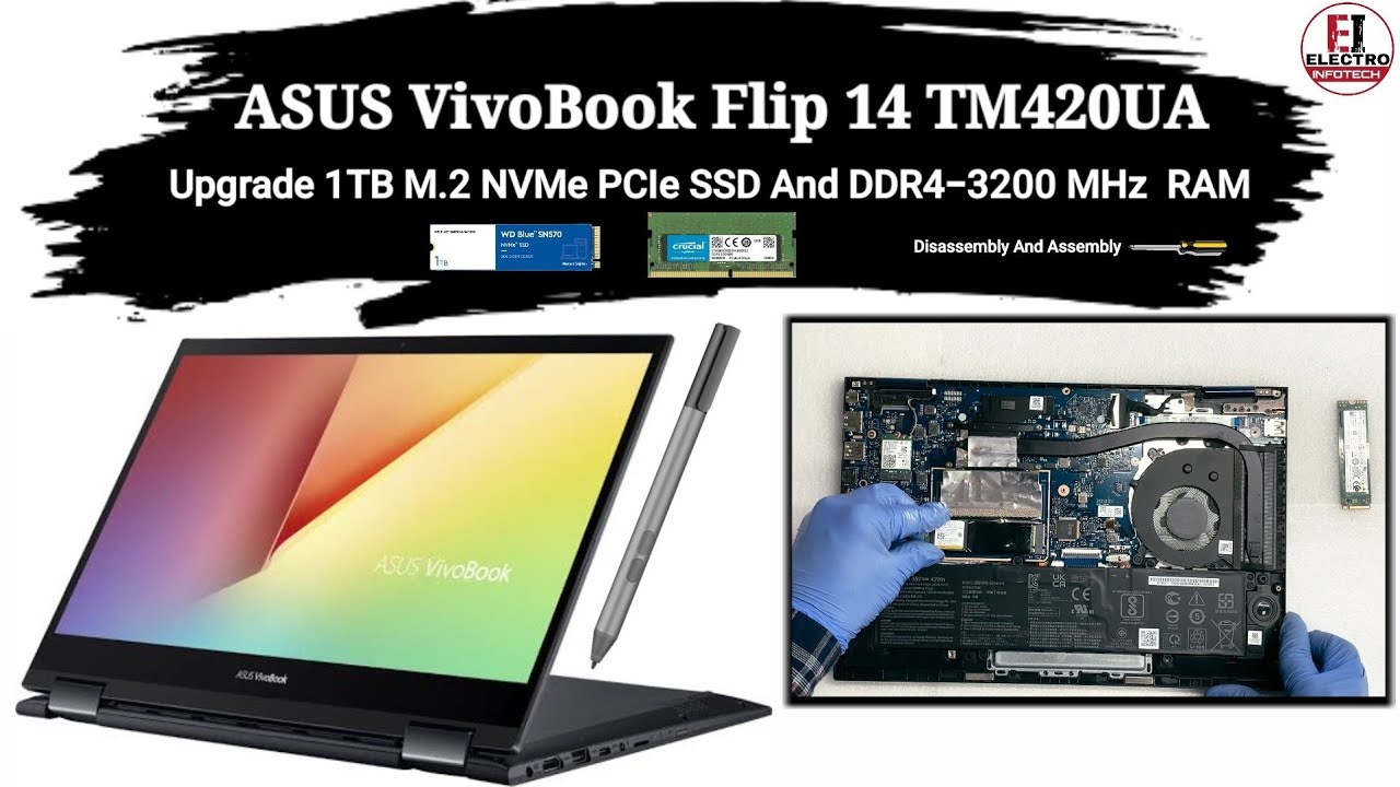 How To Upgrade 1TB M.2 PCIe NVMe Gen4 SSD & RAM / ASUS VivoBook
