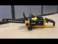 Dewalt 60v cordless chainsaw dccs670 16 overview chain removal  install