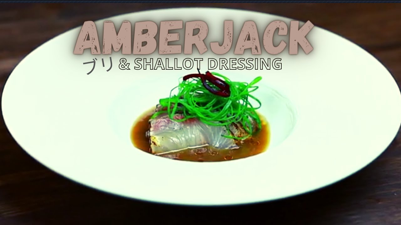 SOY GINGER DRESSING KAMPACHI CRUDO FISH APPETIZER YouTube