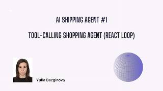 AI Agent Tool-Calling Shopping Agent (ReAct Loop)
