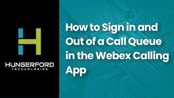 How to Sign in and Out of a Call Queue in the Webex Calling App