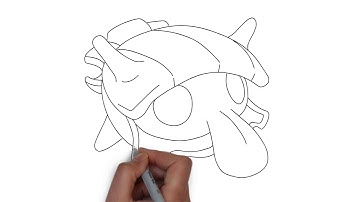 How to Draw Shellder Pokemon Step by Step Video Tutorial