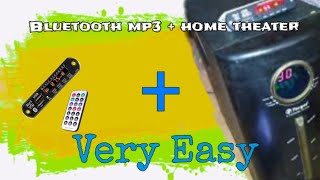 bluetooth mp3 player home theater👌|upgrade 5.1 home theater|HOW its made? 007