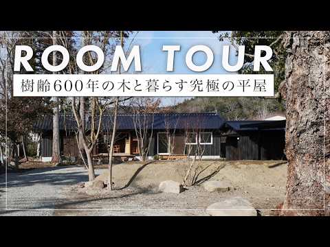 【ルームツアー】楠の木が守る平屋暮らし。天竜焼杉と瓦屋根の外観、3.5mの一枚板キッチン。ダウンリビングやヌックで読書を楽しむ、自然と共生するこだわりの設計（兵庫県宝塚市/工務店/シーエッチ建築工房）