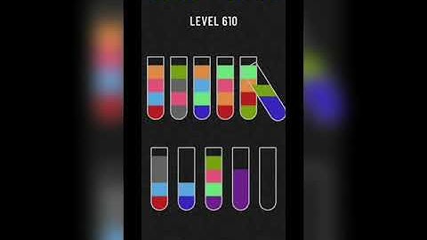 Water sort puzzle level 610