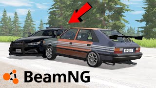 POLONEZ SZERSZEŃ VS AMERYKAŃSKA POLICJA w BEAMNG.DRIVE "POLICE VS ROBBERS" #113 screenshot 5