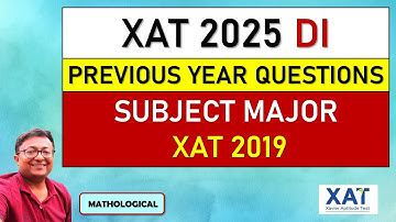 XAT 2025 DATA INTERPRETATION Series || XAT 2019 - Subject Majors Pie Chart Graph || XAT DI Solutions
