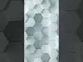 Vertical Screen Saver Background 3D Hexagon White Clean 5 Hour Loop