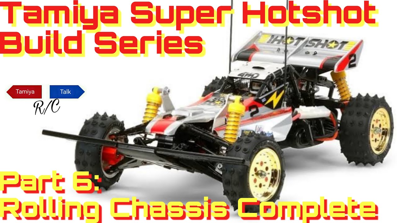 Серия видеороликов о сборке модели Tamiya Super Hotshot, часть 6: Завершенная сборка шасси.