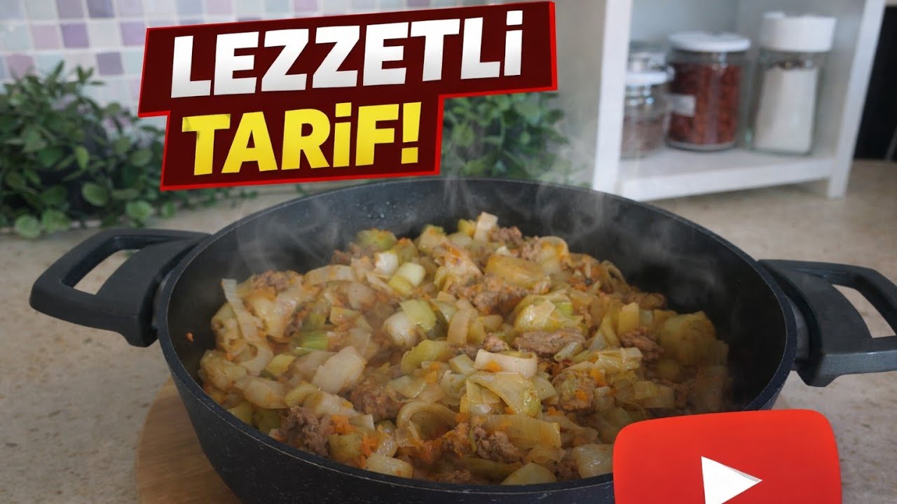 Çok Pratik ve Lezzetli Pırasa Tarifi / Kıymalı Yemekler #pırasa #yemektarifleri