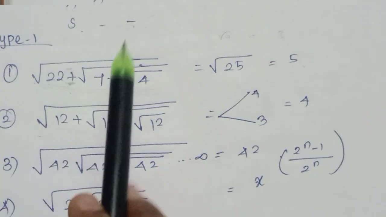 Group 4 Maths simplification formula part 1