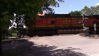 Bnsf Grain Train Passes Through Richmond, Tx