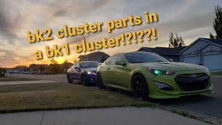 Building a custom genesis cluster! Bk2 cluster parts? Genesis Coupe Carbon Fiber Cluster Cover Install