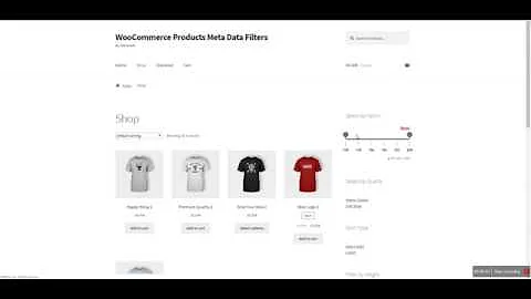 WooCommerce Products Meta Data Filters plugin demo