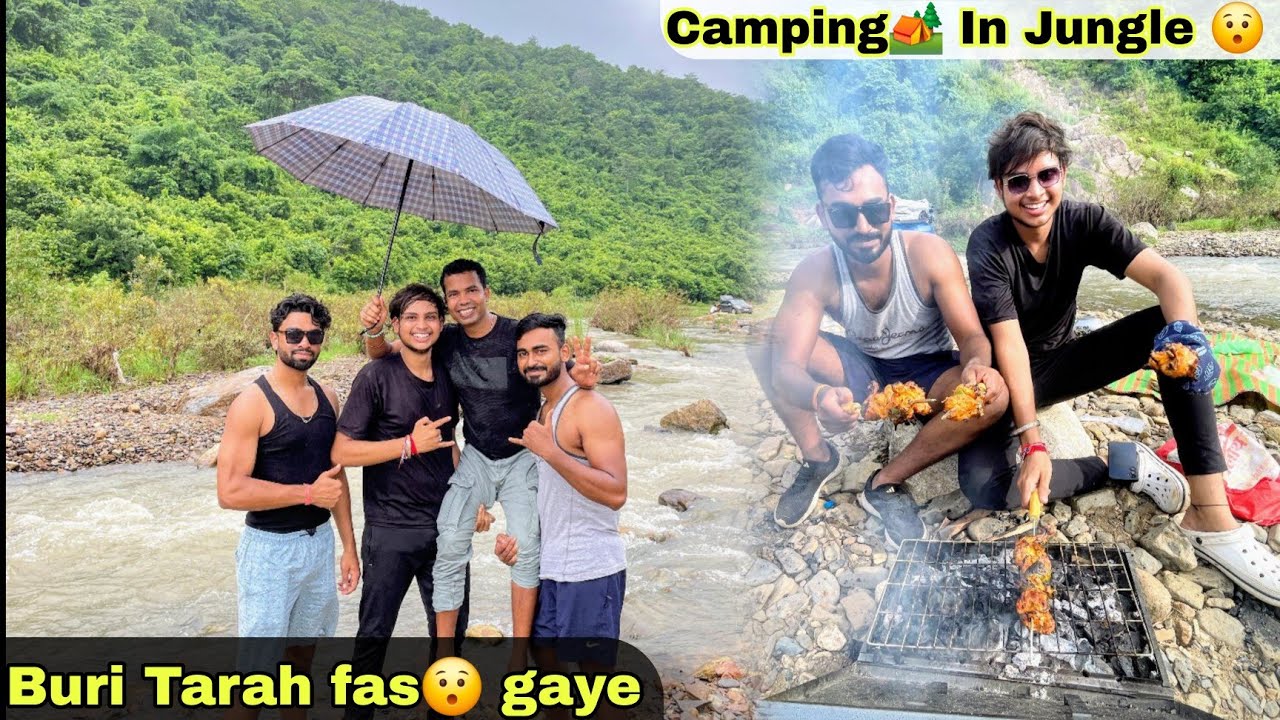 Camping 🏕 In Jungle With Friend's🧡 || Hidde🫥 Place in 