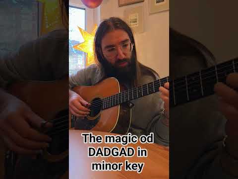 The magic of DADGAD in minor key (capo 2nd fret) #folkguitar