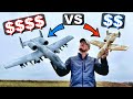 CHEAP RC Jet vs EXPENSIVE RC Jet - Which A-10 Thunderbolt Warbird is Better? - TheRcSaylors