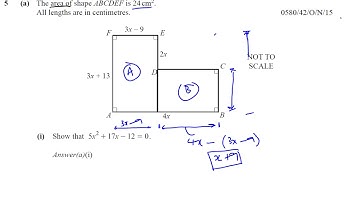 0580 42 O N 15 Q5a Constructing Equations