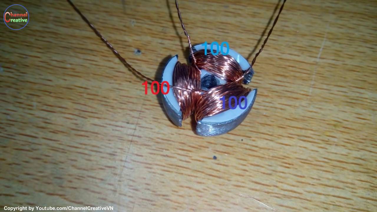 How to make Brushless Motor from motor DVD, VCD player - YouTube