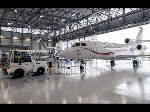 Le centre de maintenance pour Falcon de Dassault Aviation à Bordeaux