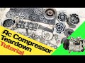 AC COMPRESSOR COMPLETETEARDOWN | How Tear Car Ac Compressor down