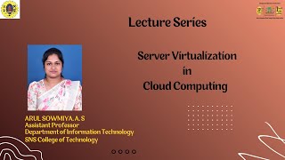 Server Virtualization | Cloud Computing | SNS INSTITUTIONS