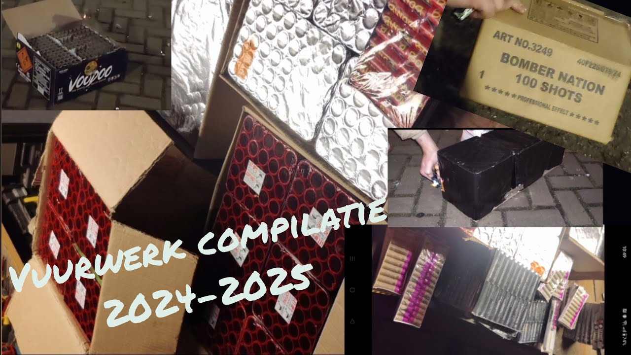 VUURWERK COMPILATIE 2024-2025 VUURWERK afsteken oud en nieuw 