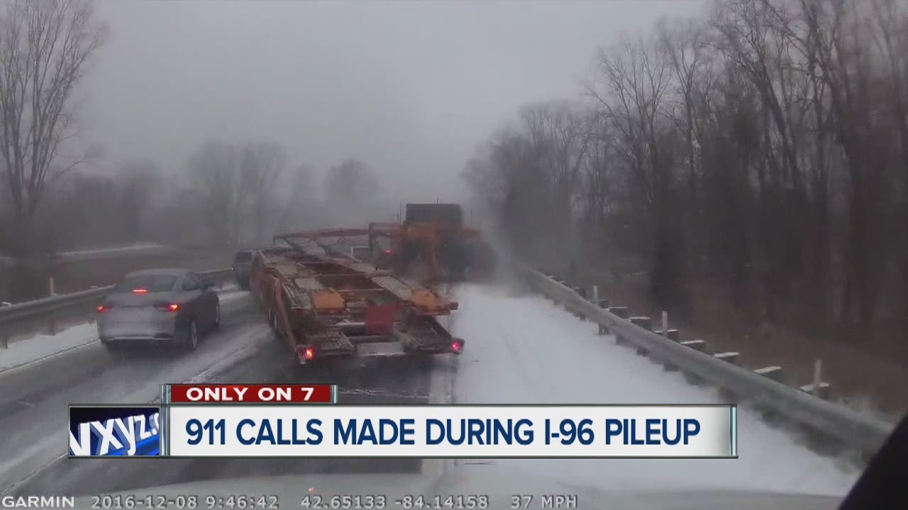 911 calls released in I-96 pileup