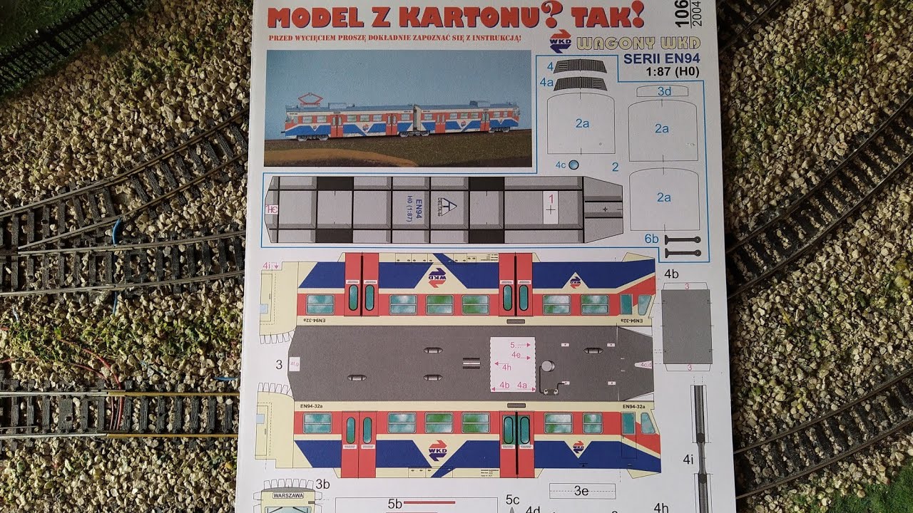 Gdzie kupuję modele kartonowe jakie przeglądam strony/ Wagony WKD serii EN-94  DELTA-te 1:87 H0
