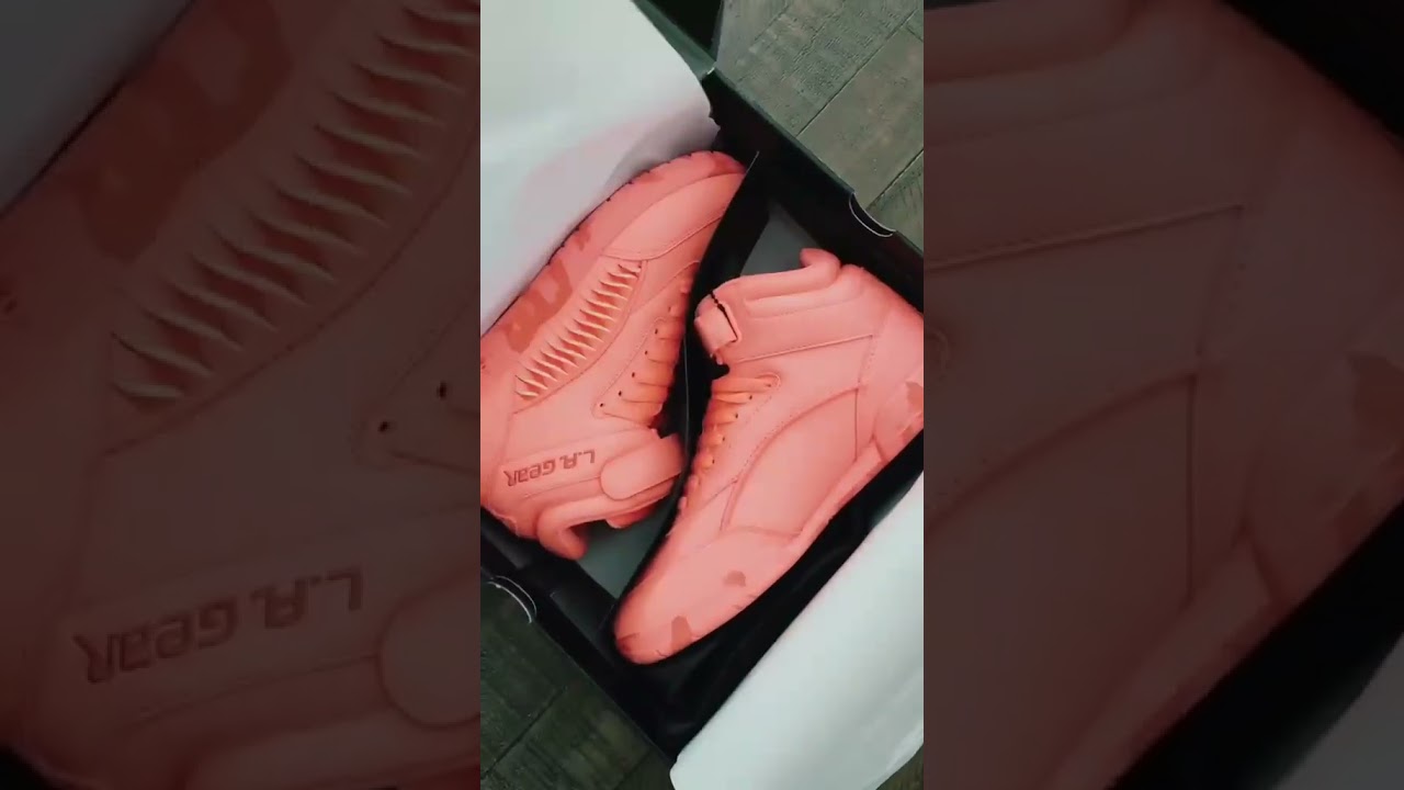 Retro Neon Pink Hightops 💗 Glow-in-the-Dark