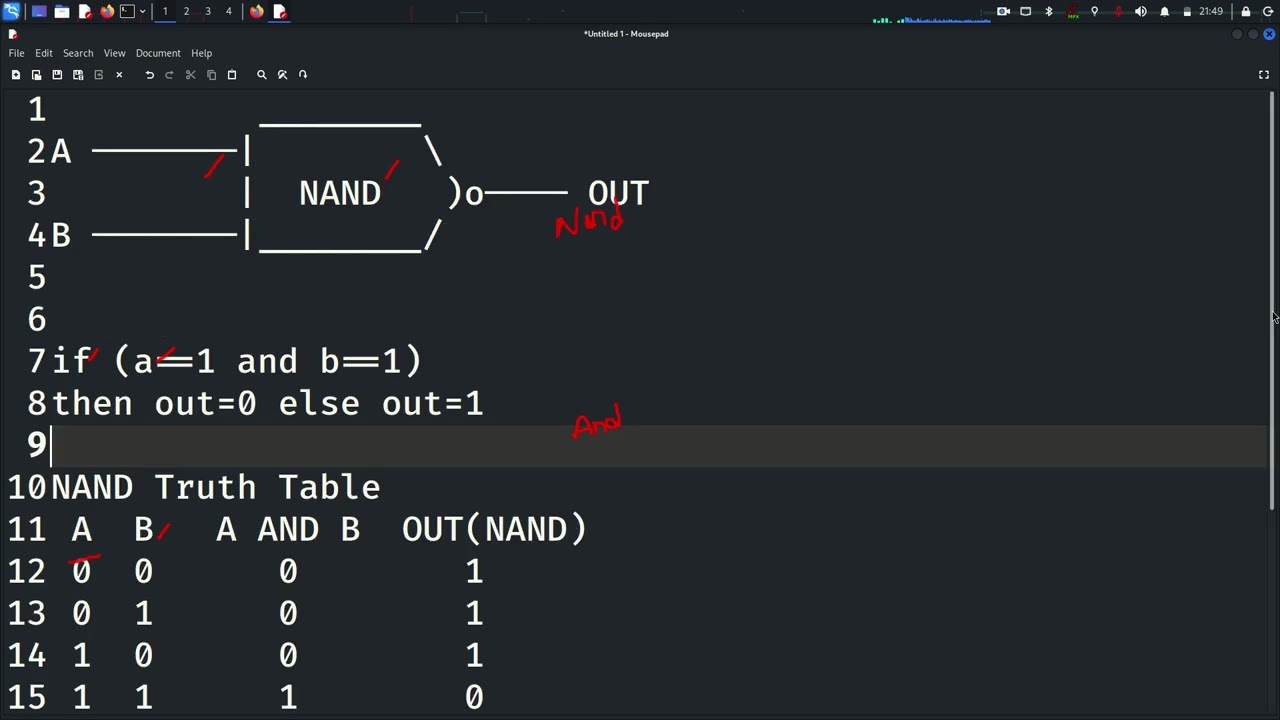 Понимание работы элемента NAND с помощью лампочек и переключателей | Логические элементы простым ...