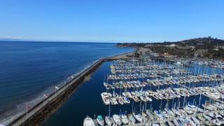 Santa Barbara Harbor and Stearn's Wharf by dRONe