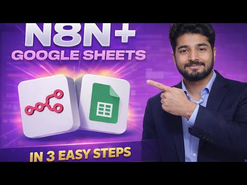 How to connect N8n with google sheets under 5 minutes: WITH THREE EASY STEPS. 