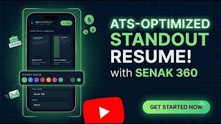 ATS Resume builder Senak 360 , Apps Senak 360 #viral #90daysplan #atsresume #atsfriendlyresume
