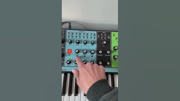 “Playing” the buttons and knobs on the #moog #synthesizer