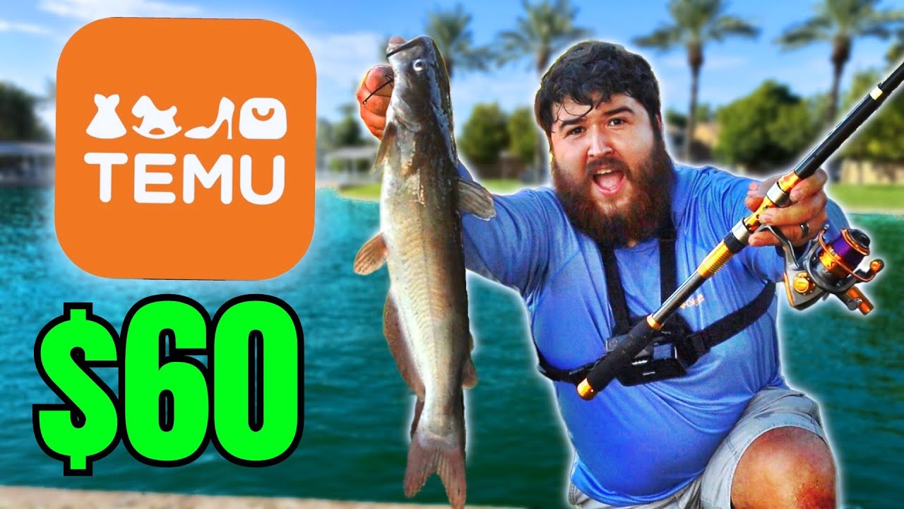 $60 TEMU Catfish Challenge! (Rod, Reel, Tackle) 