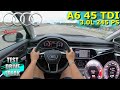 2021 audi a6 45 tdi quattro 245 ps top speed autobahn drive pov