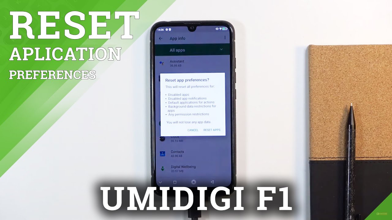 How To Reset App Preferences In Umidigi F1 Restore App Defaults Youtube