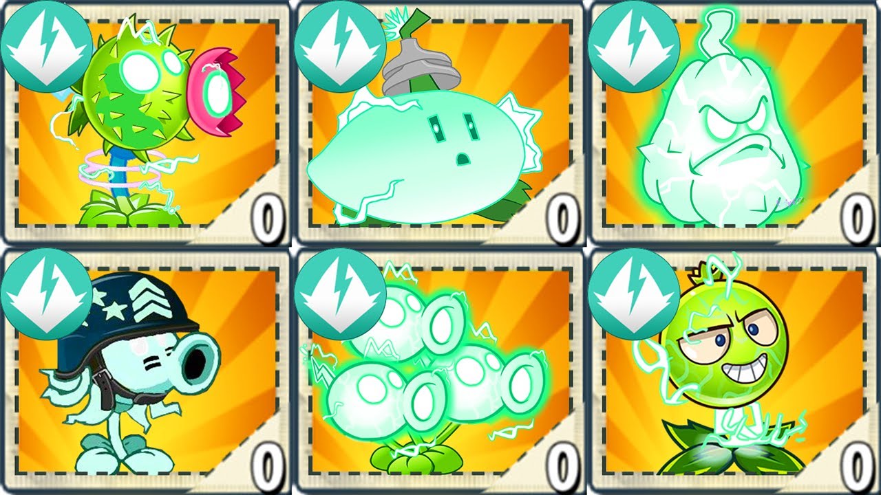 Plants vs Zombies 2 Final Boss - All ELECTRIC Plants Power-Up vs PvZ 2 ...