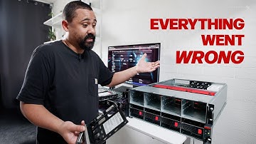 De bouw van deze thuislab-opslagserver verliep niet volgens plan!