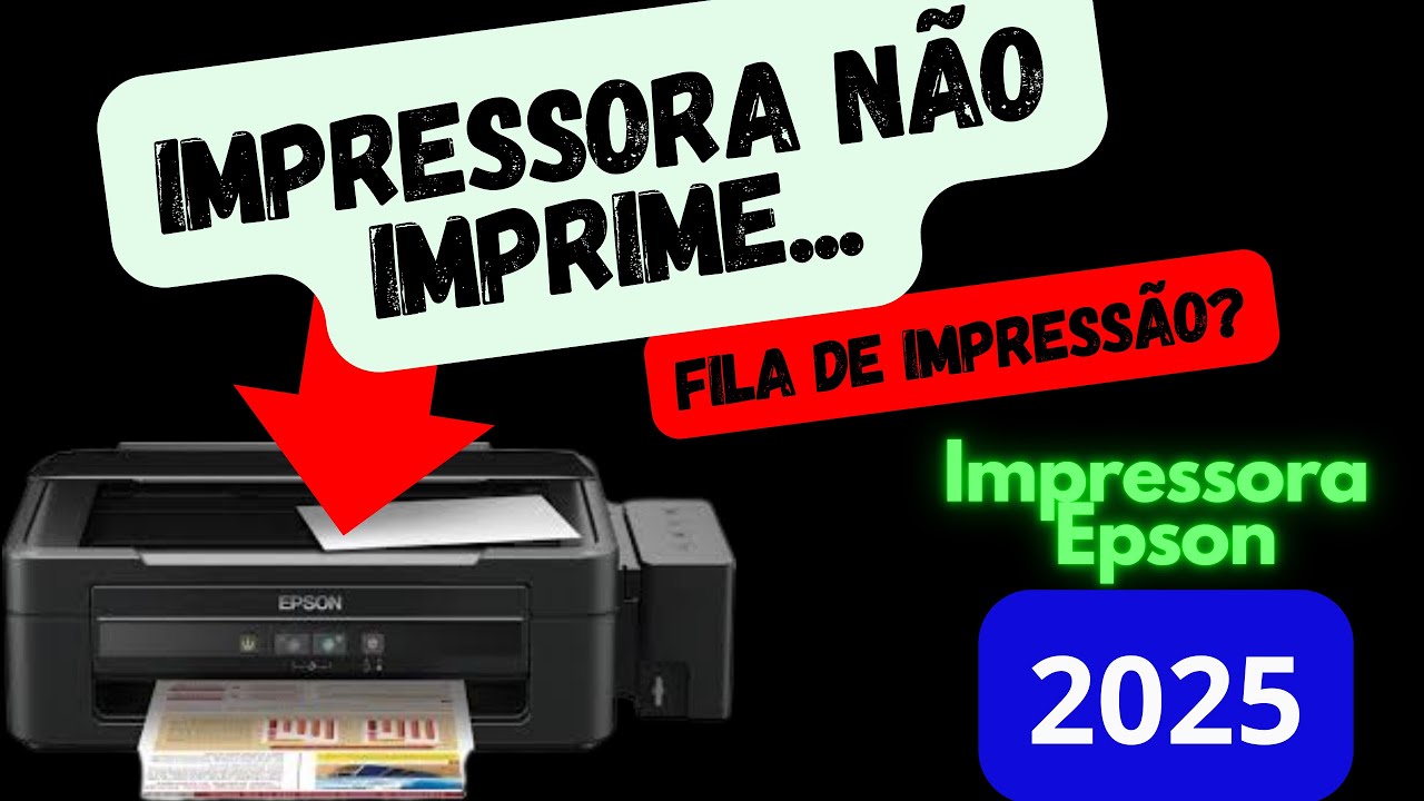 O que fazer quando a impressora esta formando fila de impressão #epson ...