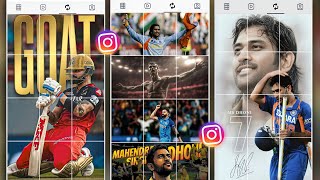 Virat Kohli Instagram Viral Photo Grid Repost Tutorial | Ms Dhoni Photo Grid Repost Tutorial screenshot 1