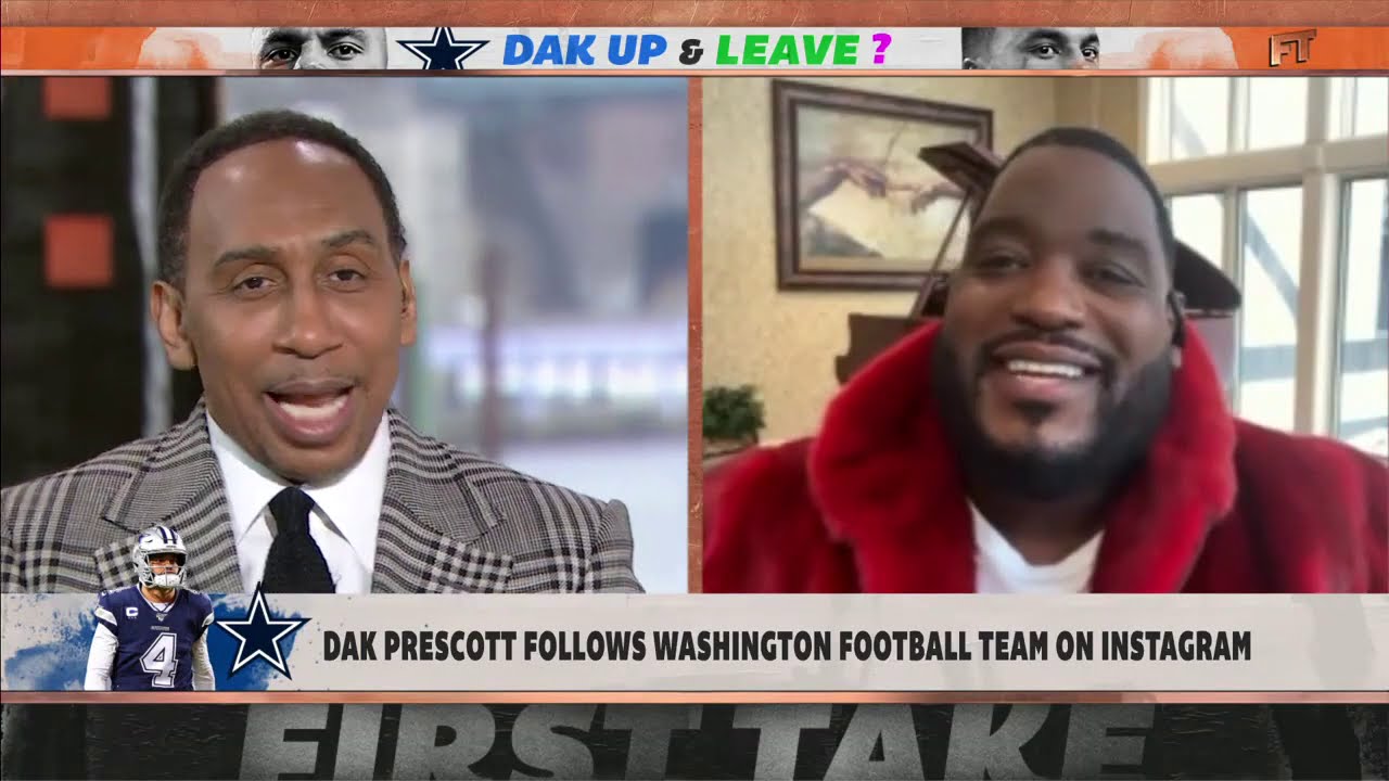 Damien Woody's fur coat steals the show   First Take