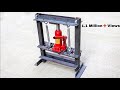 How to make strongest hydraulic press machine from basic tools for workshop  diy tools and machines