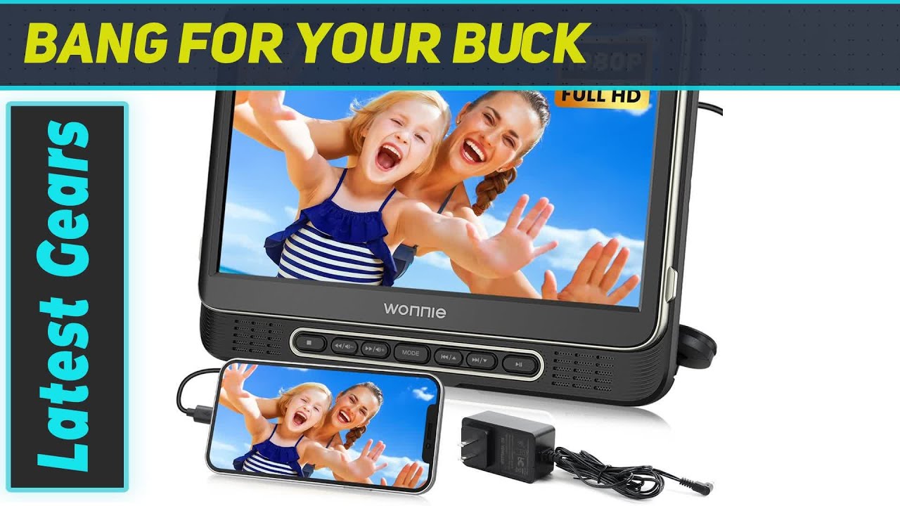 WONNIE 12" Headrest DVD Player: A Must-Have for Road Trips