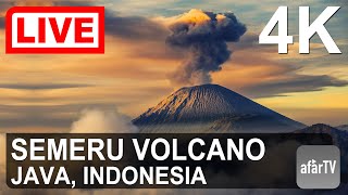 LIVE in 4K: Erupting Semeru Volcano in Java, Indonesia