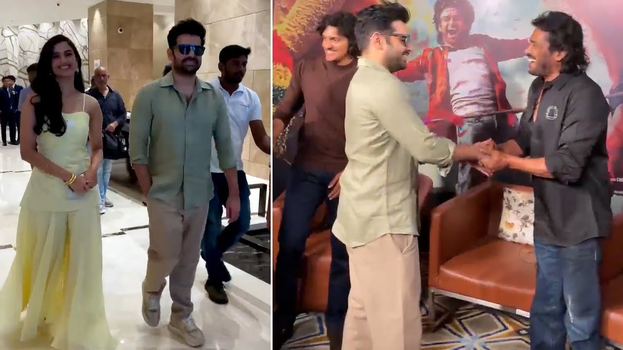 Ram Pothineni, Upendra & Bhagyashri Borse Visuals @ Andhra King Taluka Movie  in Kannada Promotions