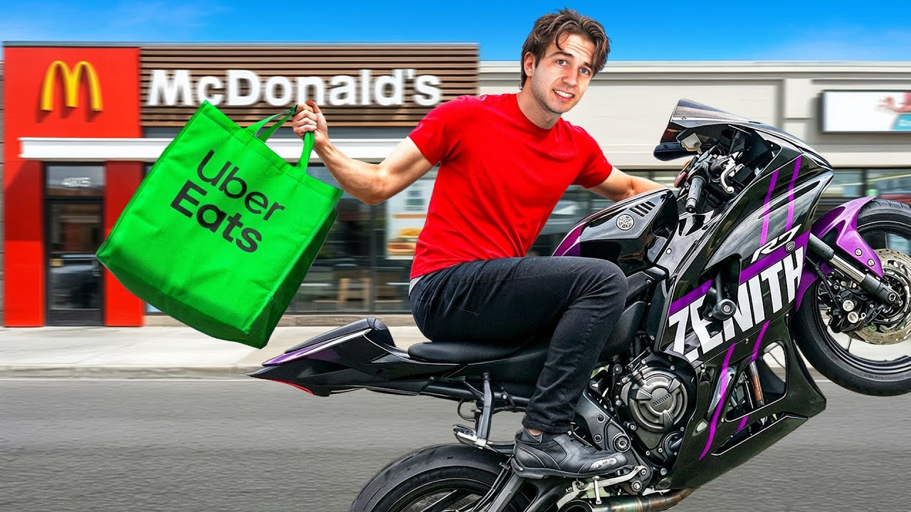 Uber Eats on a Sportbike for 24 Hours