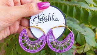 Stylish Crochet Bead Earrings | SIMPLE, EASY & CUTE | How to make | Step by Step tutorial in Hindi